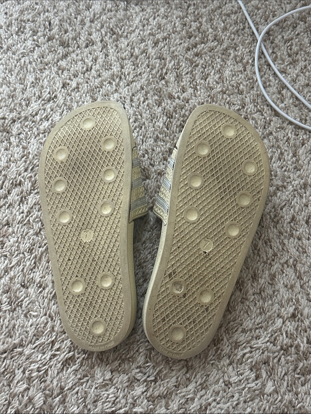 ‘Sand’ Adidas Slides - Picture 3 of 3